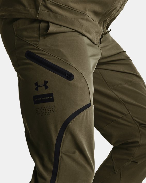 Men's UA Unstoppable Cargo Pants, Green, pdpMainDesktop image number 7